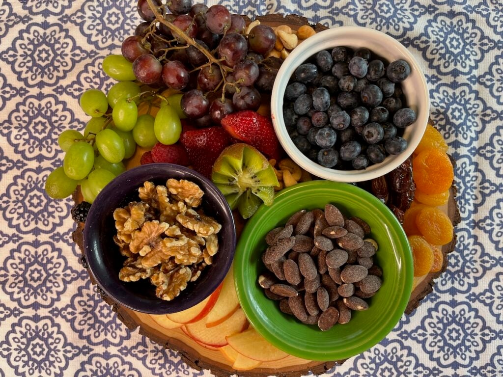 fruit and nut charcuterie board