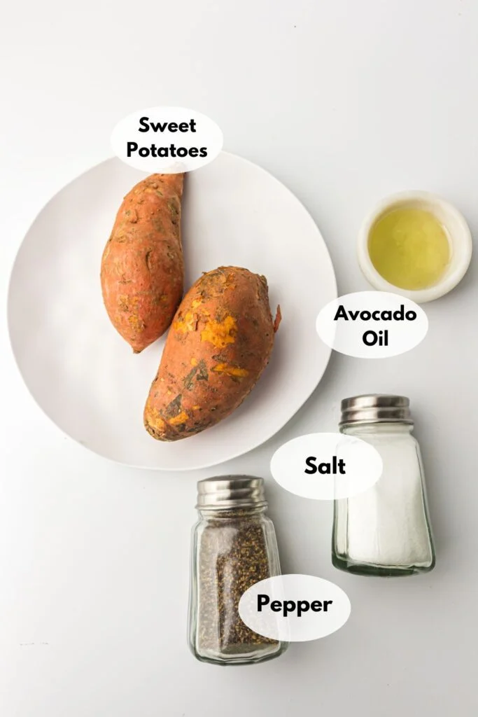 air fryer sweet potato fries ingredients labeled