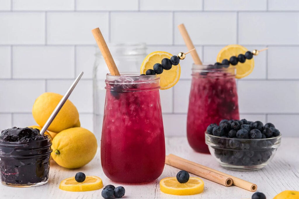 Blueberry Lemon Jam Seltzer.